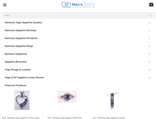 Tablet Screenshot of montanasapphires.com